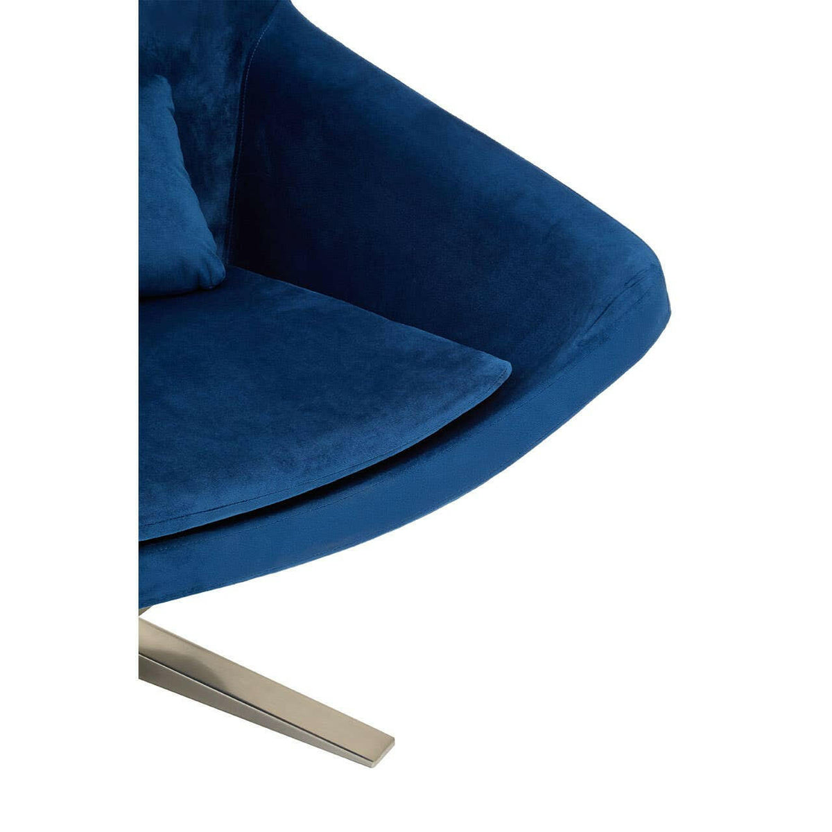 Kalo Navy Velvet Armchair.