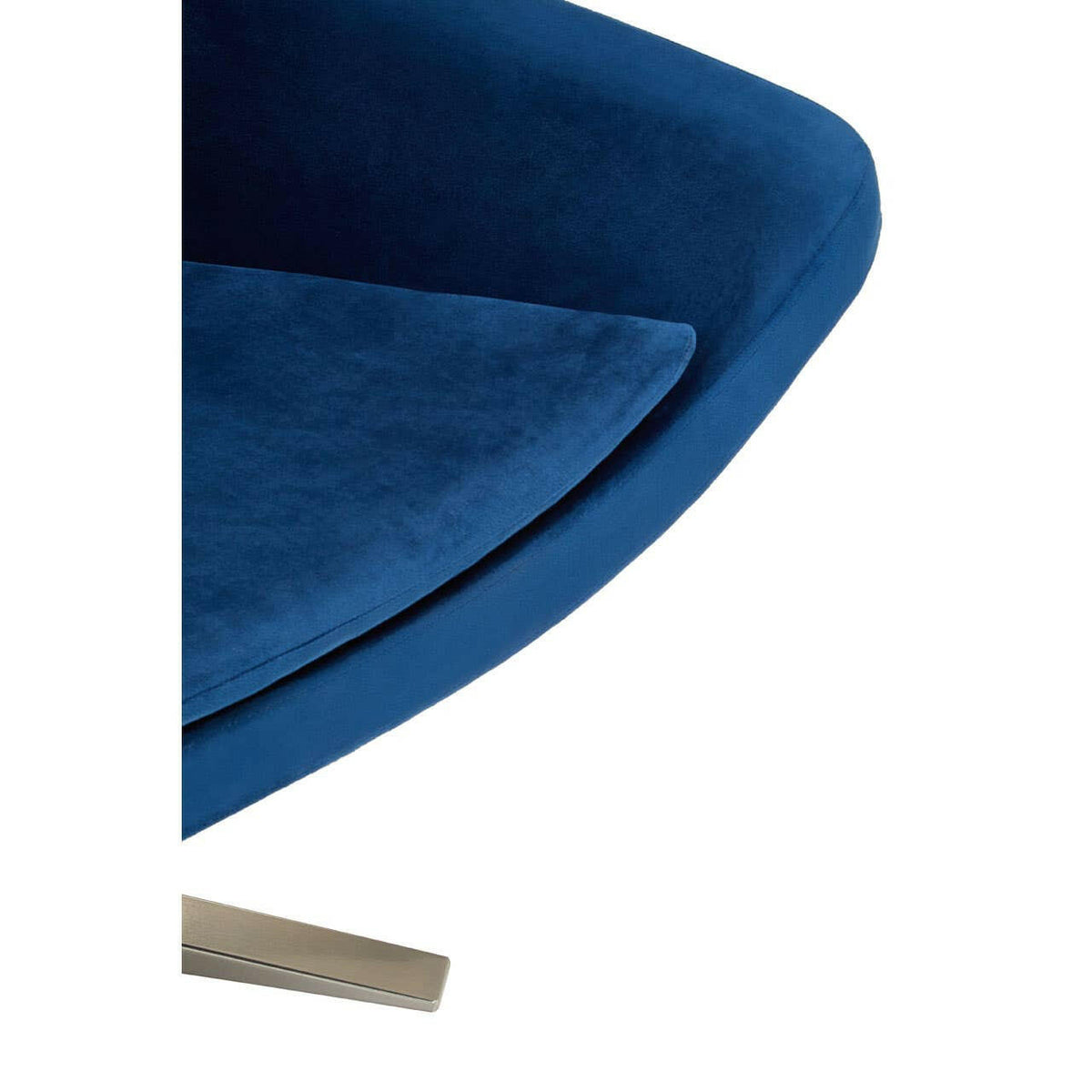 Kalo Navy Velvet Armchair.