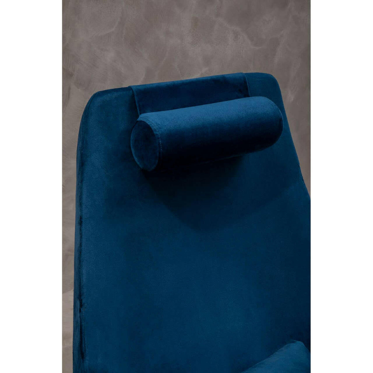 Kalo Navy Velvet Armchair.