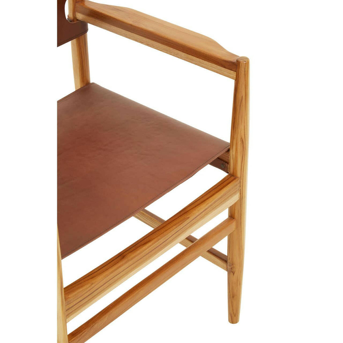 Kendari Antique Brown Leather Chair.