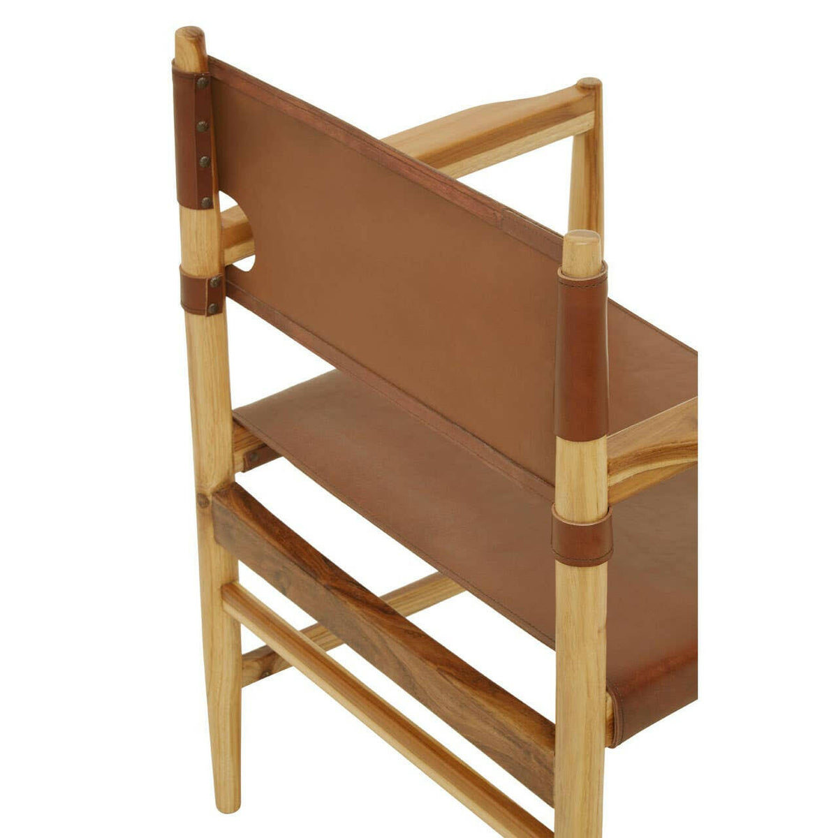 Kendari Antique Brown Leather Chair.