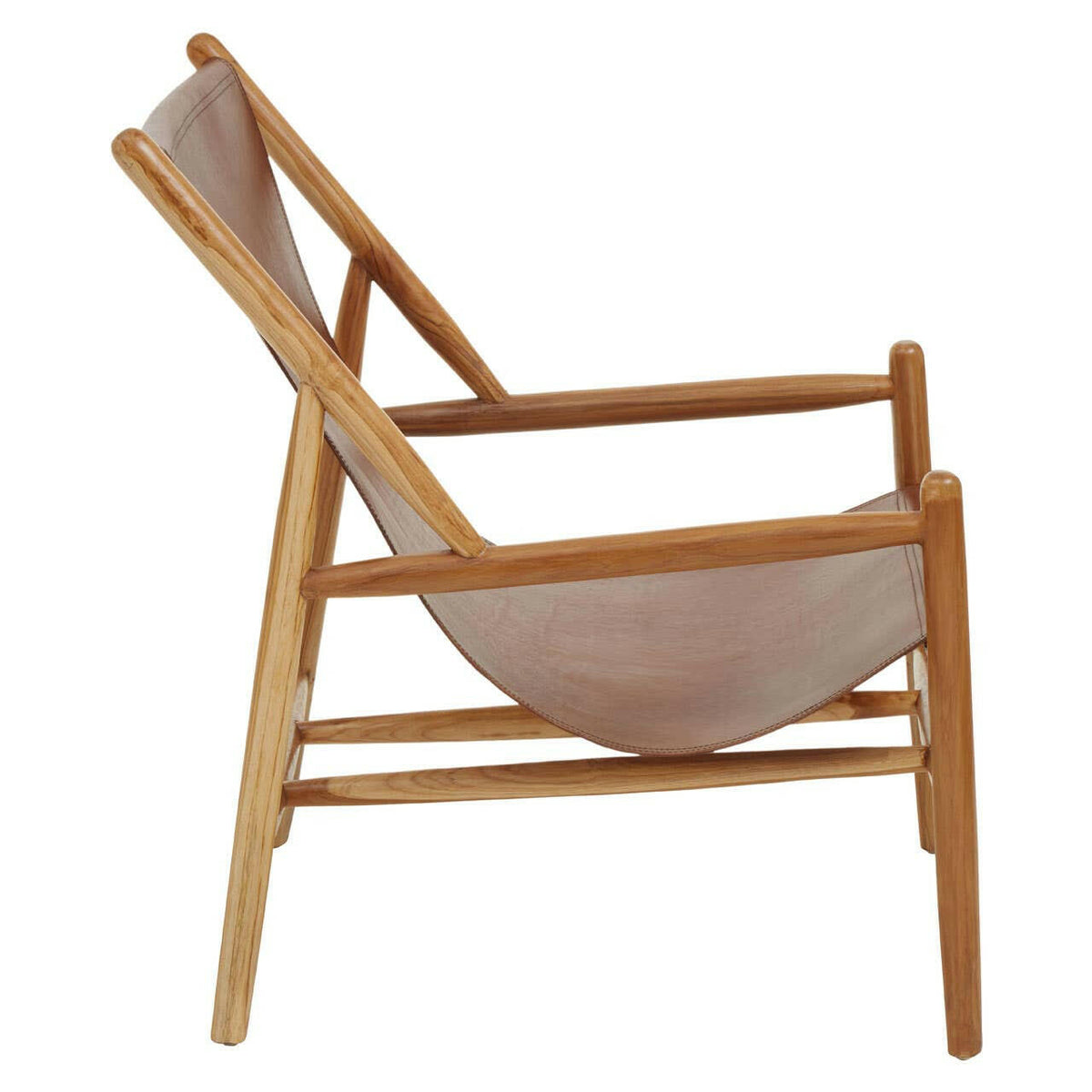 Kendari Antique Dark Brown Leather Chair.