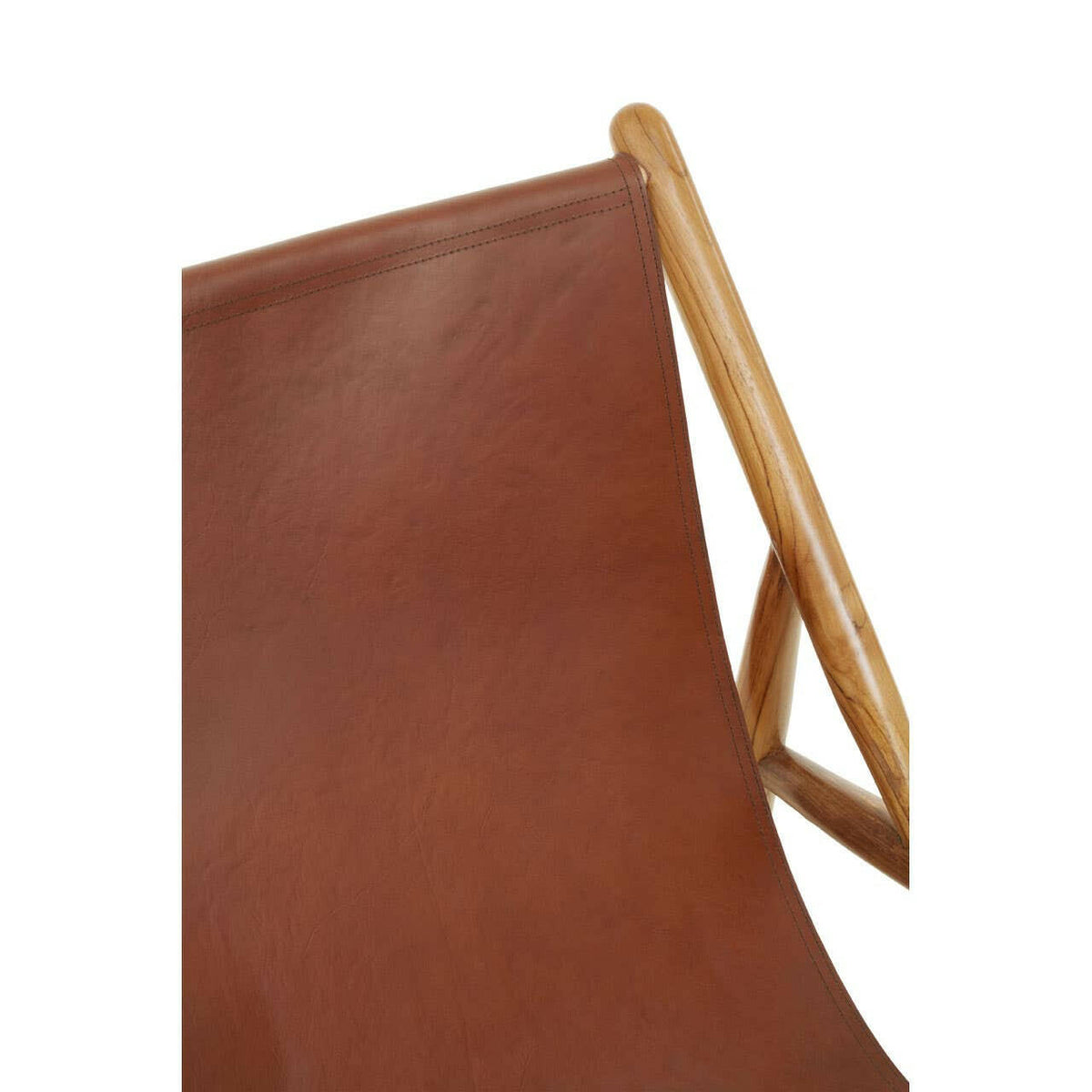 Kendari Antique Dark Brown Leather Chair.