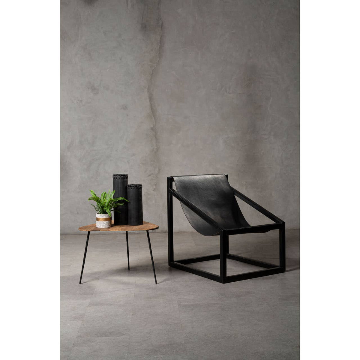 Kendari Black Cubic Frame Chair.