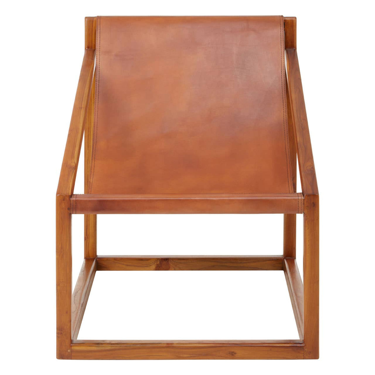 Kendari Brown Cubic Frame Chair.