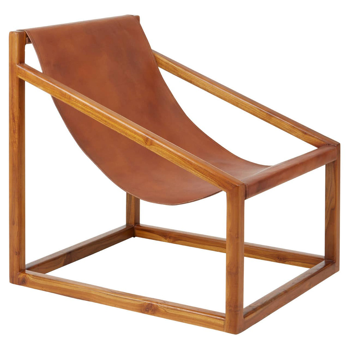 Kendari Brown Cubic Frame Chair.