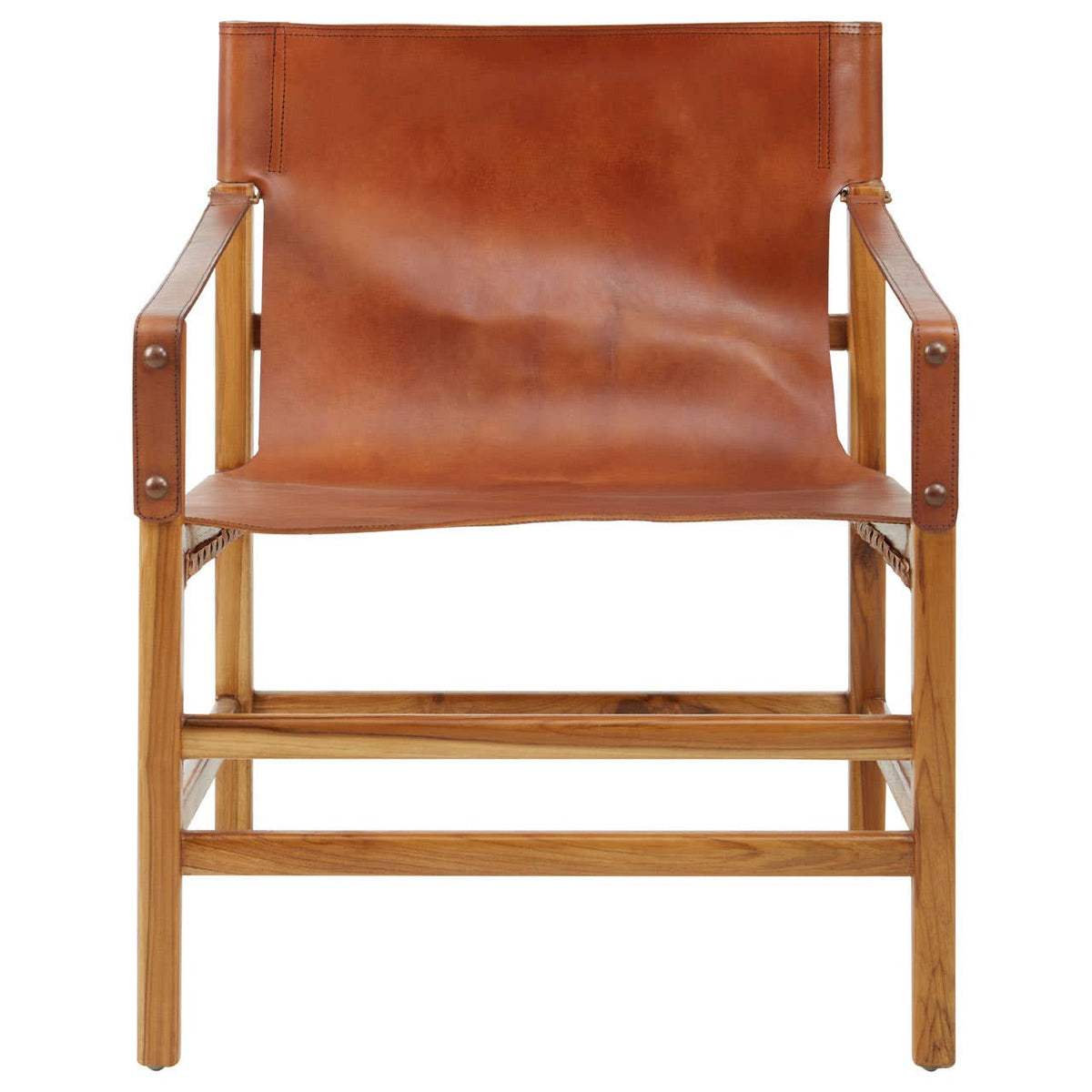 Kendari Brown Leather Chair.