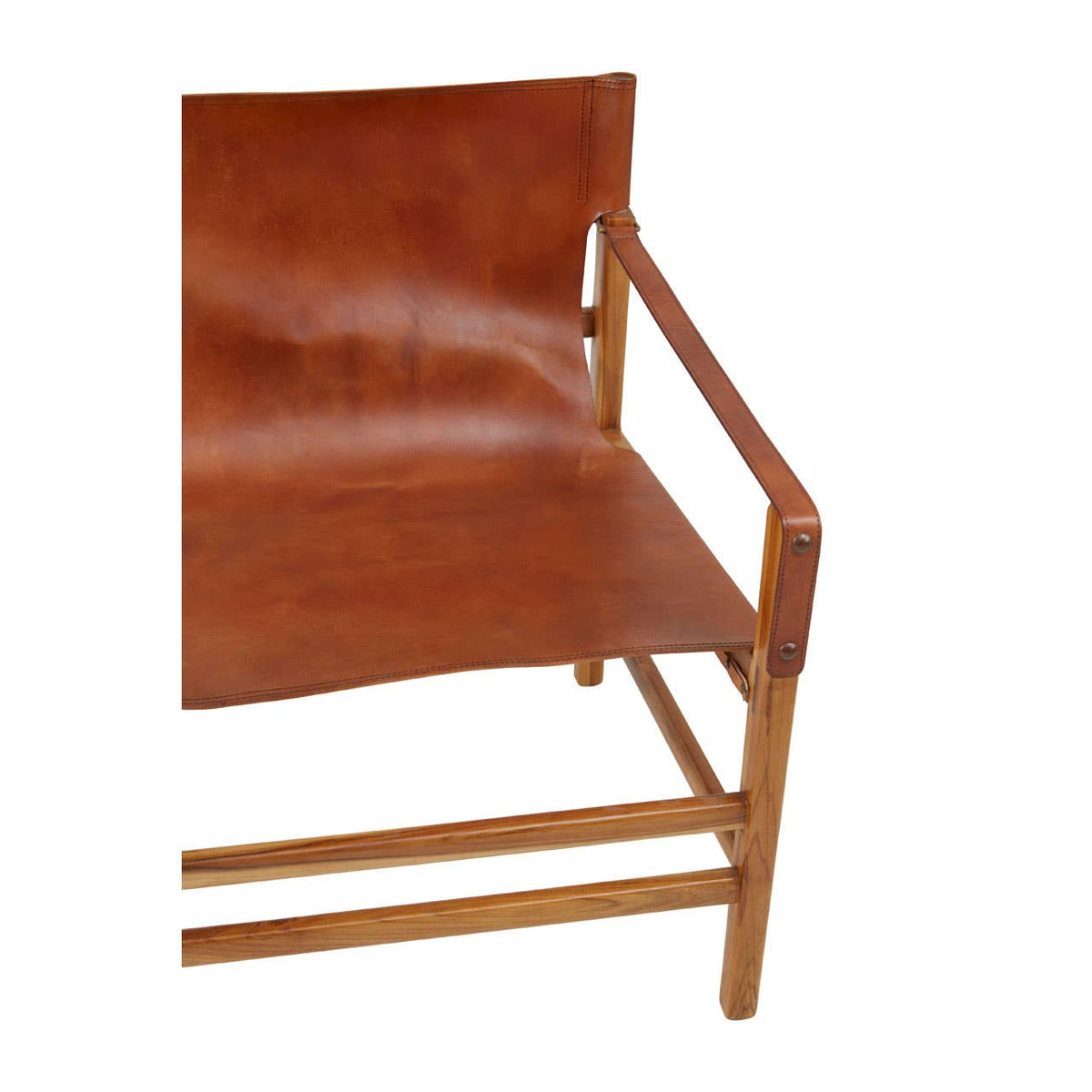 Kendari Brown Leather Chair.