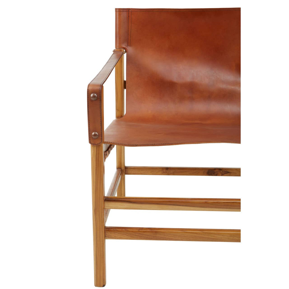 Kendari Brown Leather Chair.