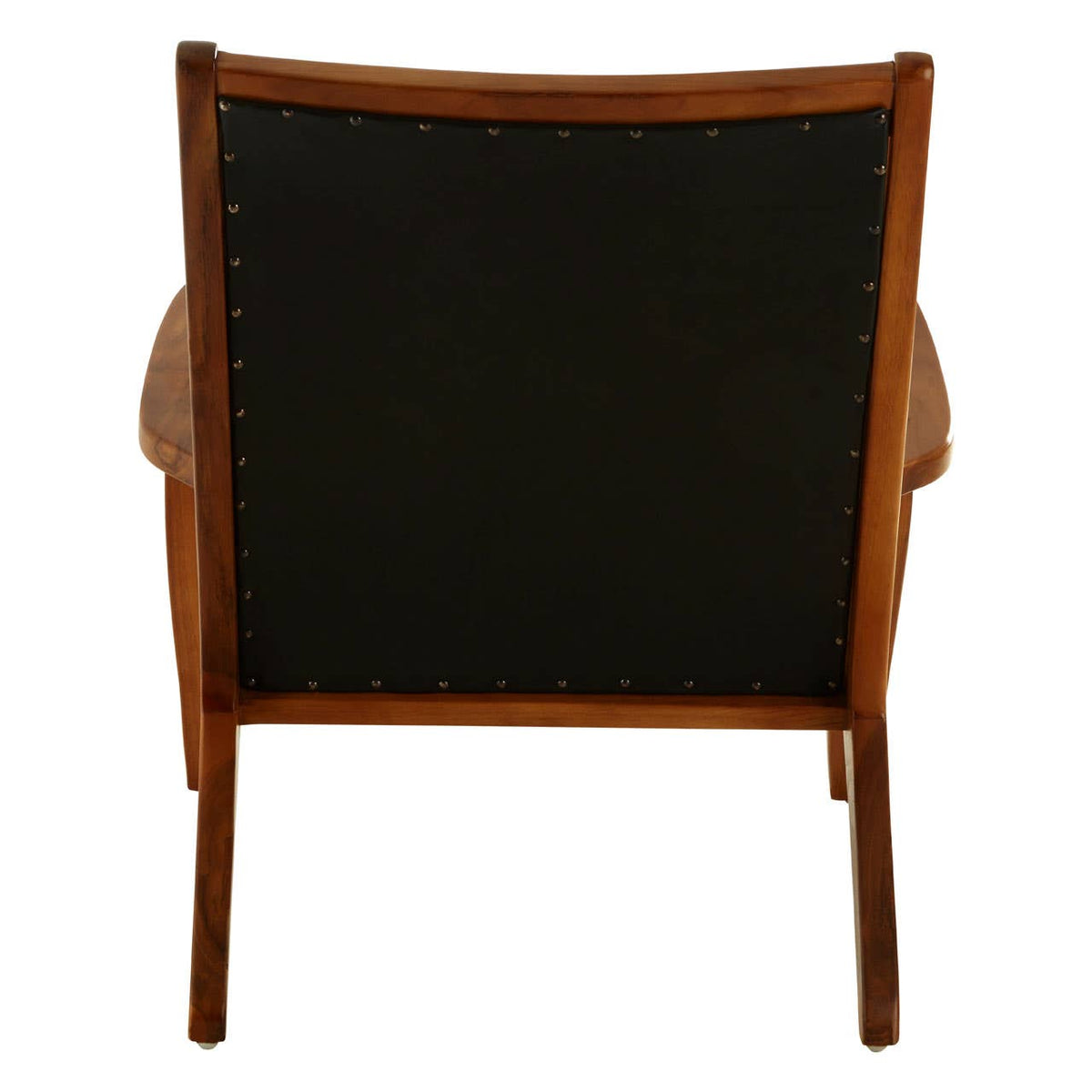 Kendari Chair With Black Plain Cow Leather.