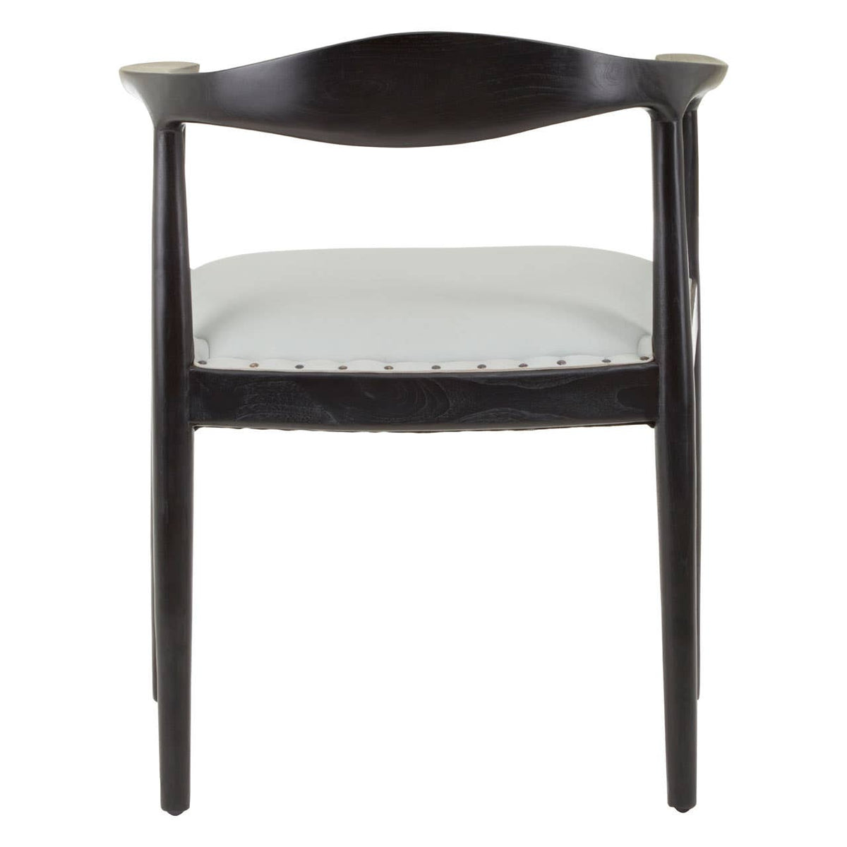 Kendari Chair With Grey Plain Cow Leather.