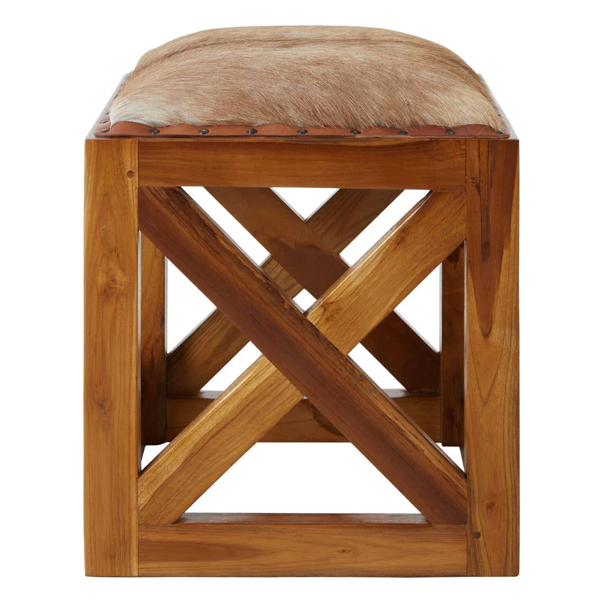 Kendari Goat Leather Stool.