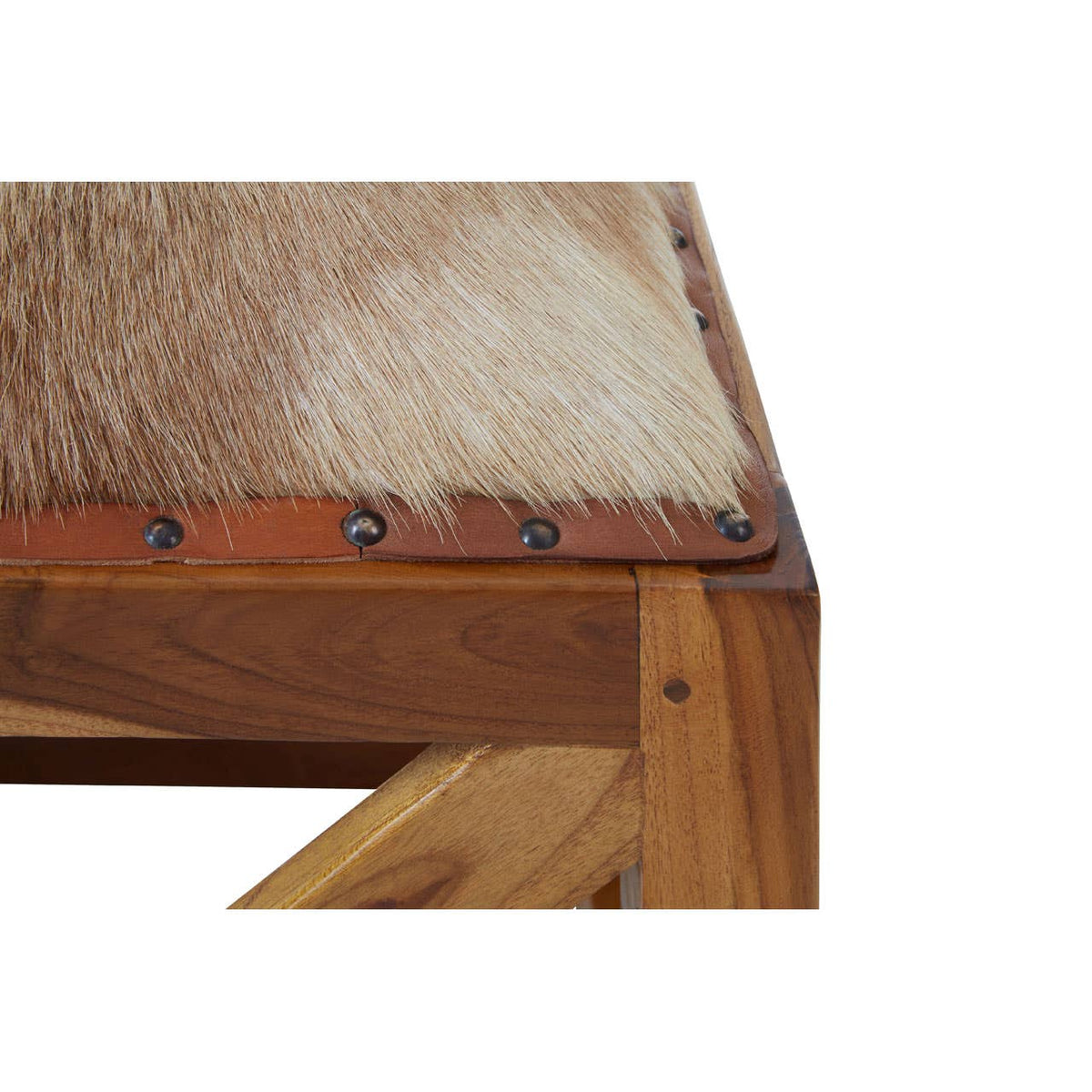 Kendari Goat Leather Stool.