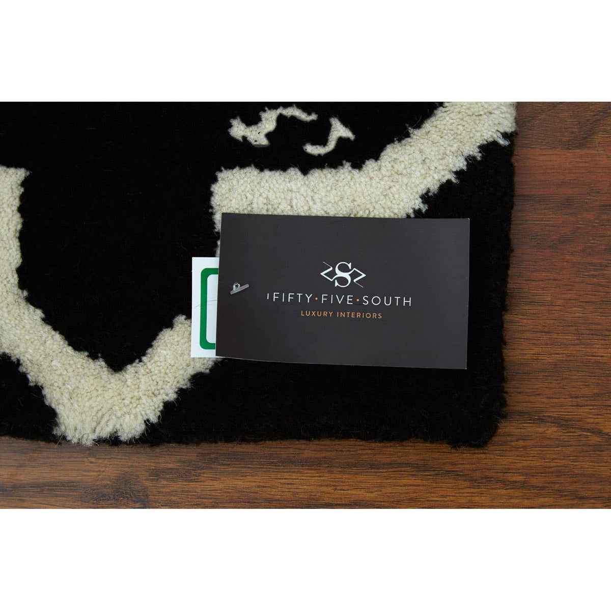 Kensington Townhouse Black And White Rug.