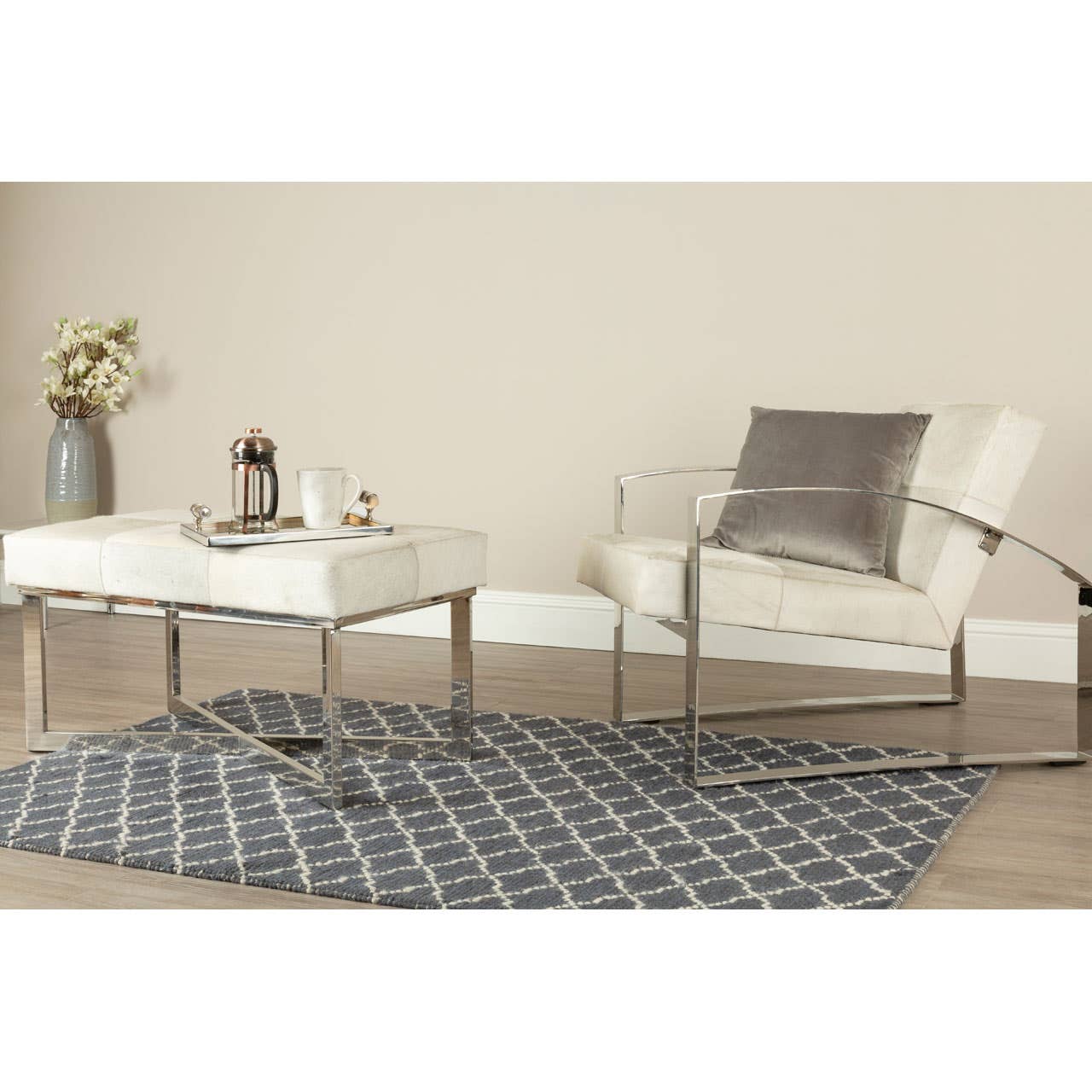 Noosa & Co. Living Kensington Townhouse Chair With Steel Legs House of Isabella UK