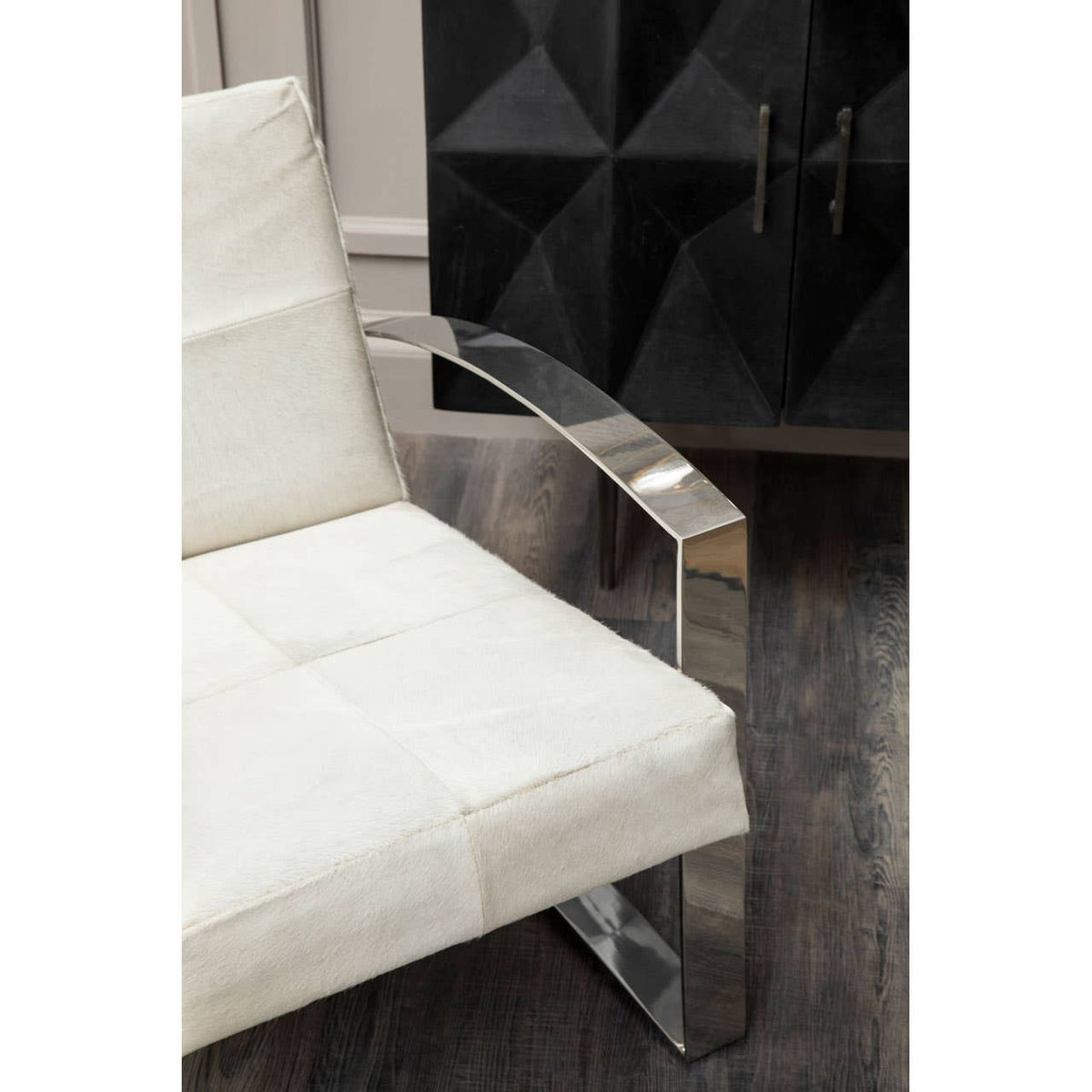 Kensington Townhouse Chair With Steel Legs.