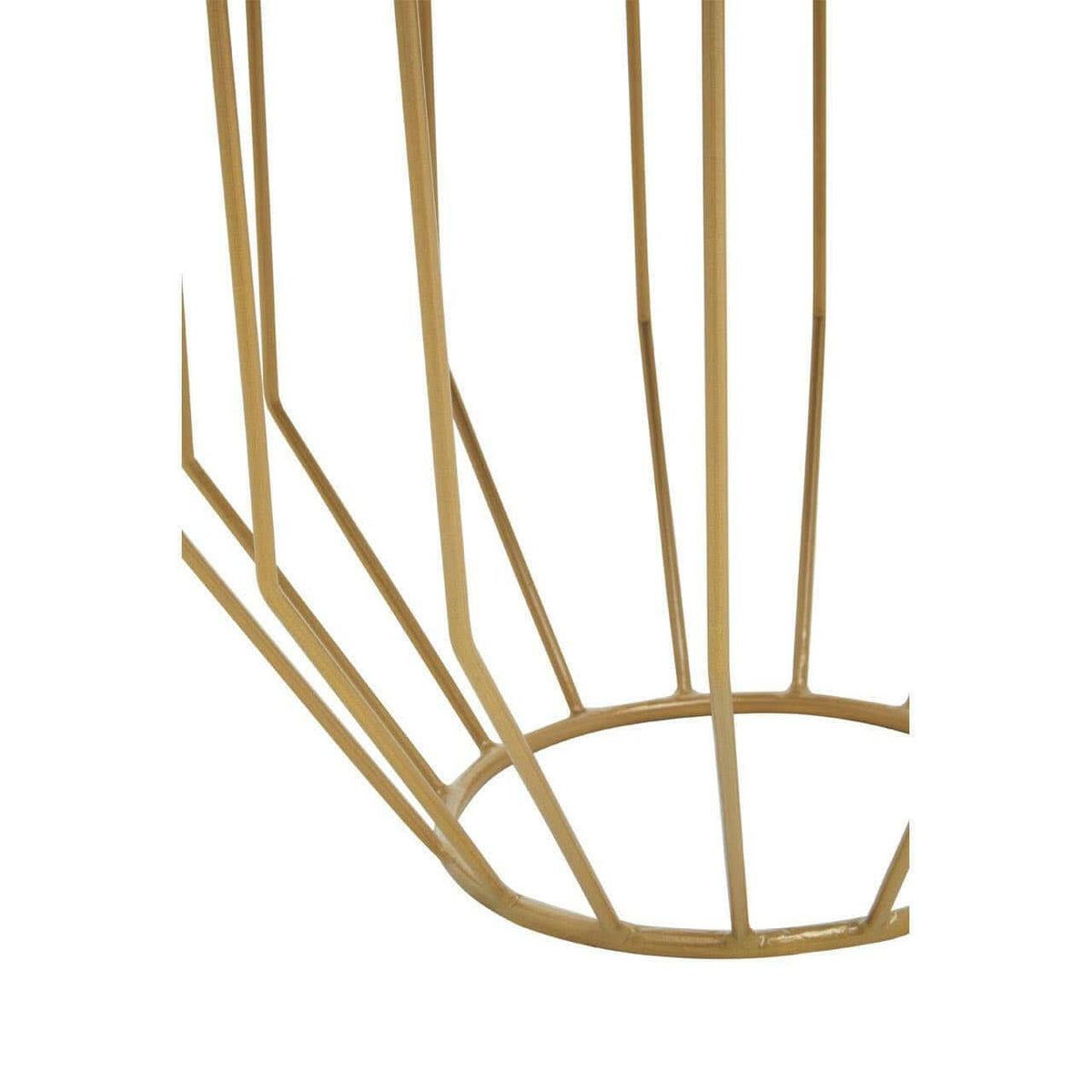 Kensington Townhouse Hair On Hide Black And Gold Round Side Table.