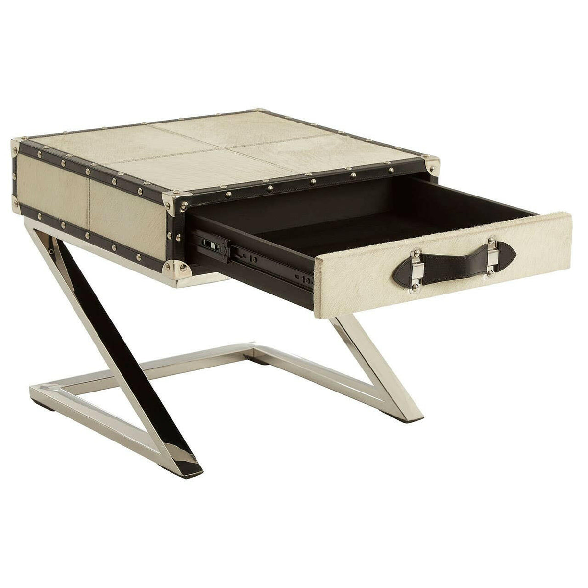 Kensington Townhouse Leather End Table.