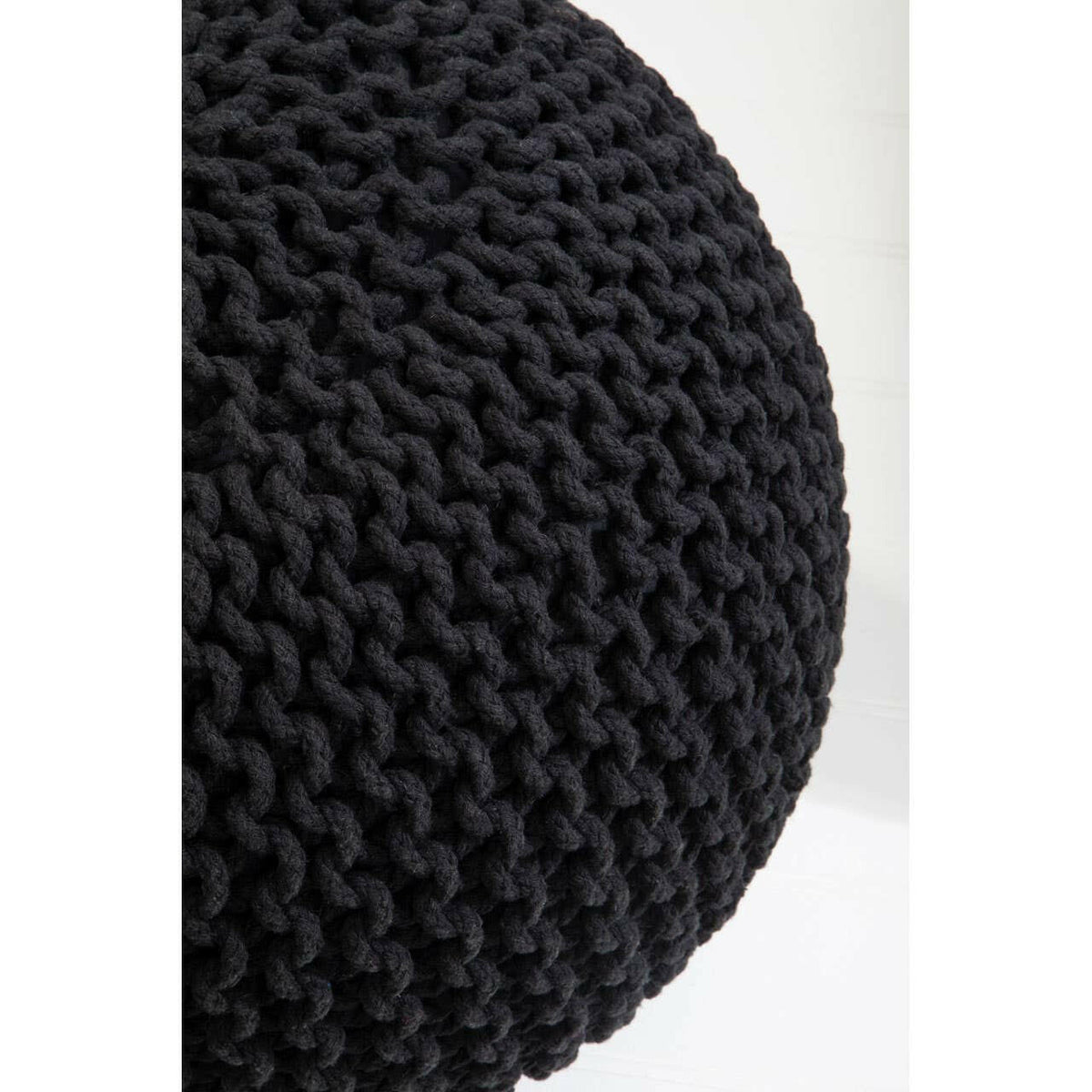 Kids Black Pouffe.