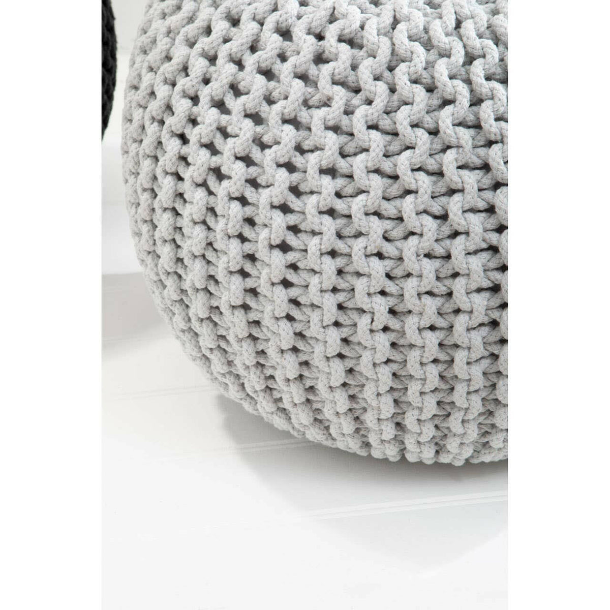 Kids Grey Pouffe.