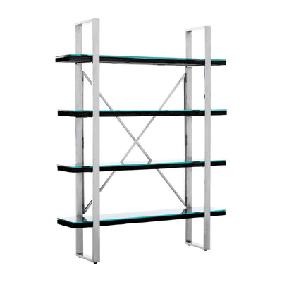 Noosa & Co. Living Kindo Black Four Tier Shelf Unit House of Isabella UK