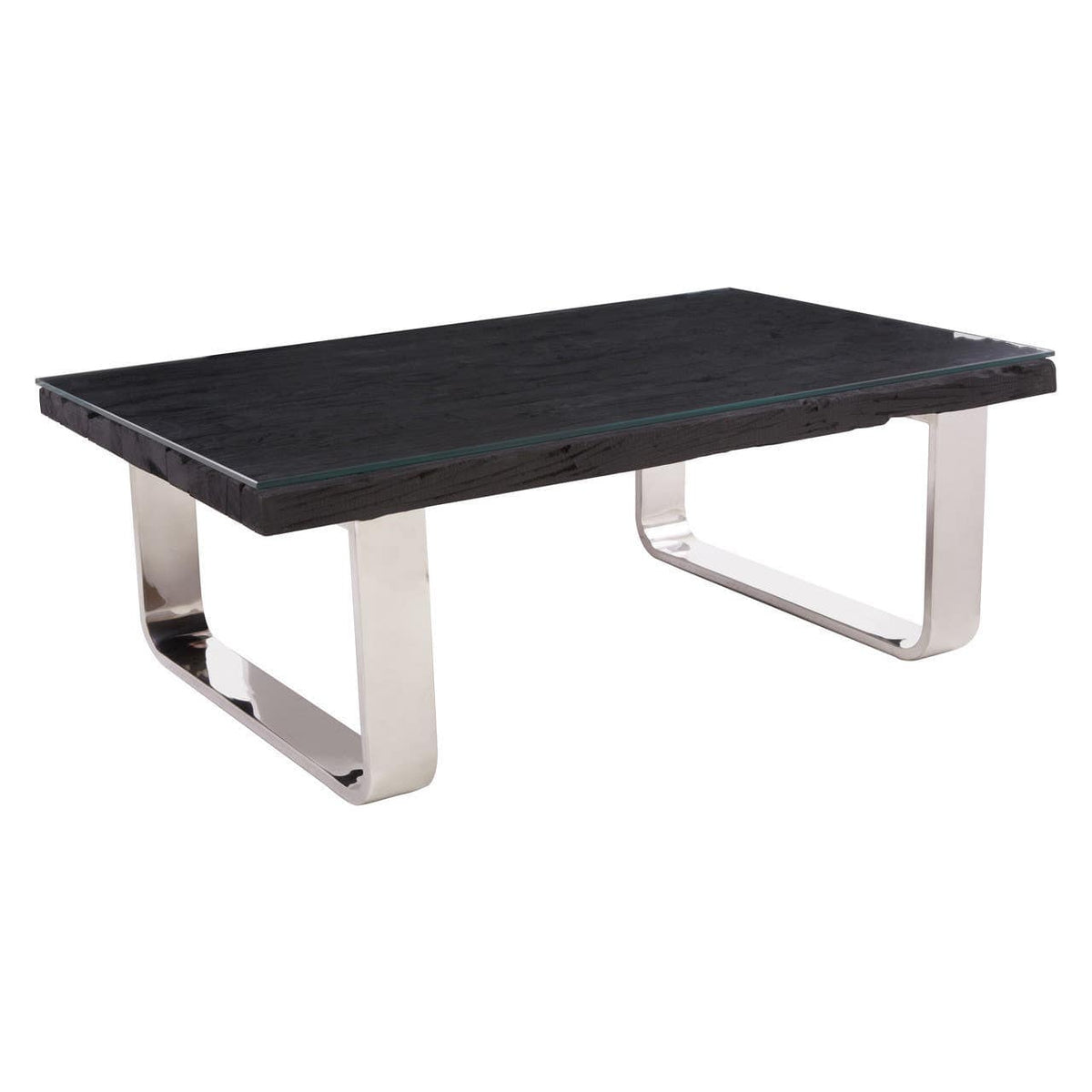 Kindo Black U Shaped Base Coffee Table.