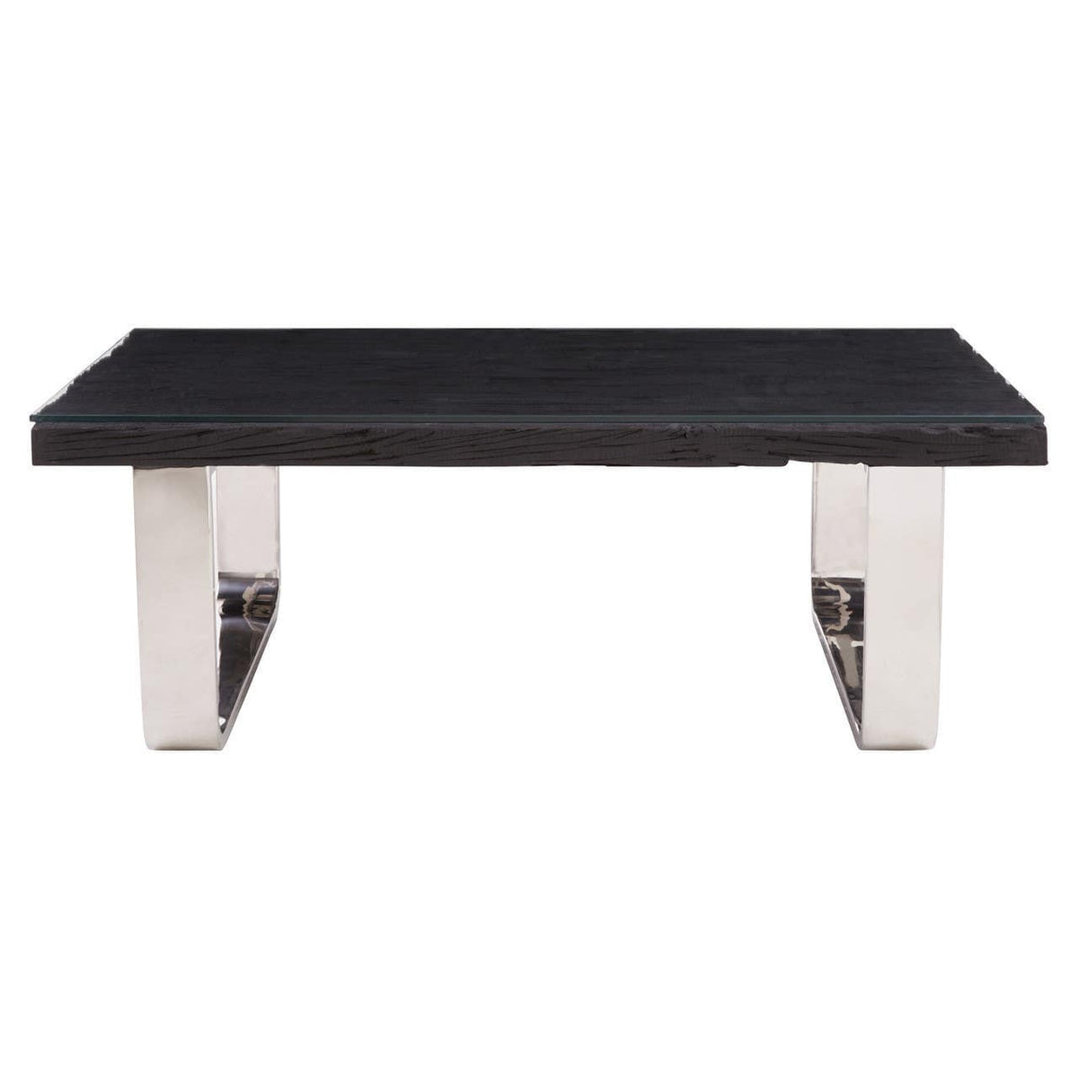 Kindo Black U Shaped Base Coffee Table.