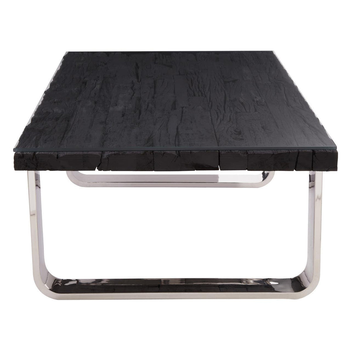 Kindo Black U Shaped Base Coffee Table.