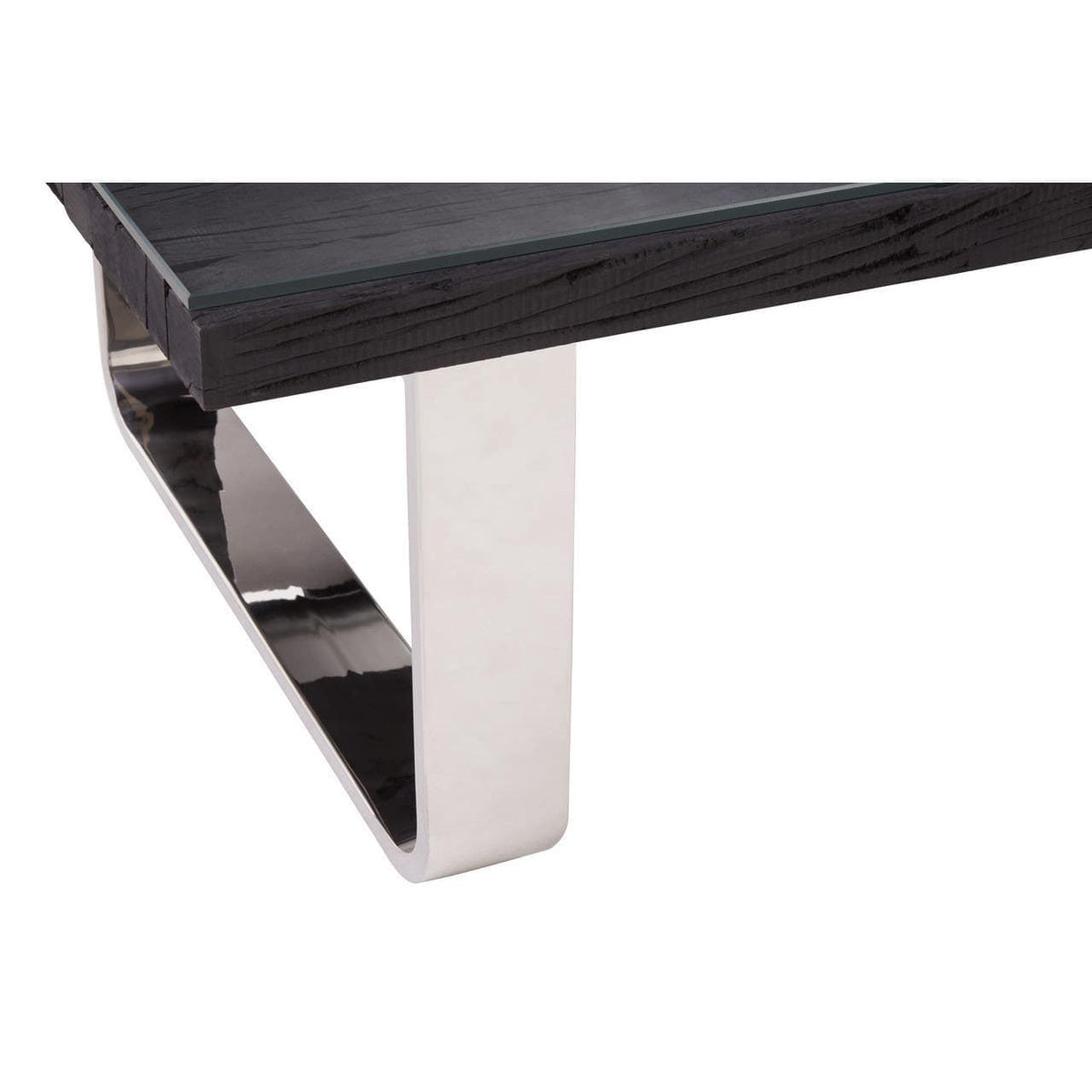 Kindo Black U Shaped Base Coffee Table.