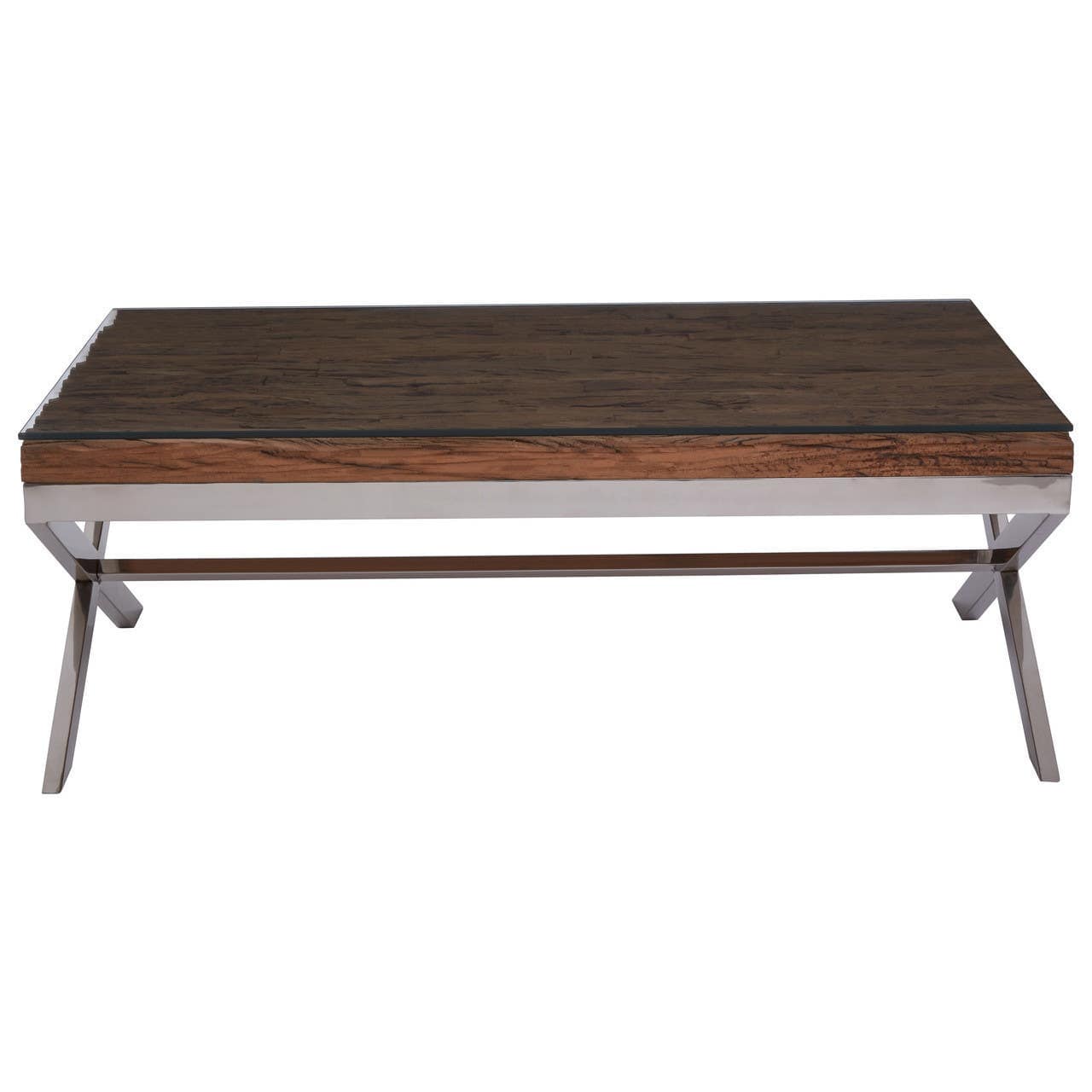 Noosa & Co. Living Kindo Natural Coffee Table With Cross Base House of Isabella UK