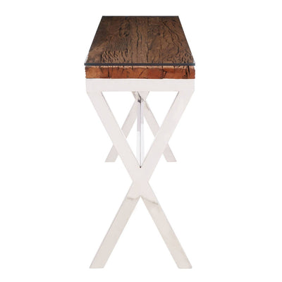 Noosa & Co. Living Kindo Natural Console Table With Cross Base House of Isabella UK