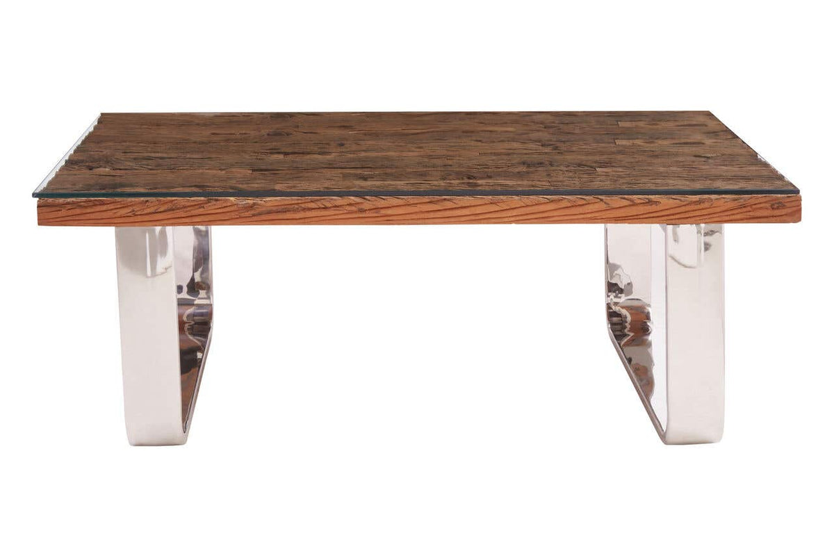 Kindo Natural U Shaped Base Coffee Table.