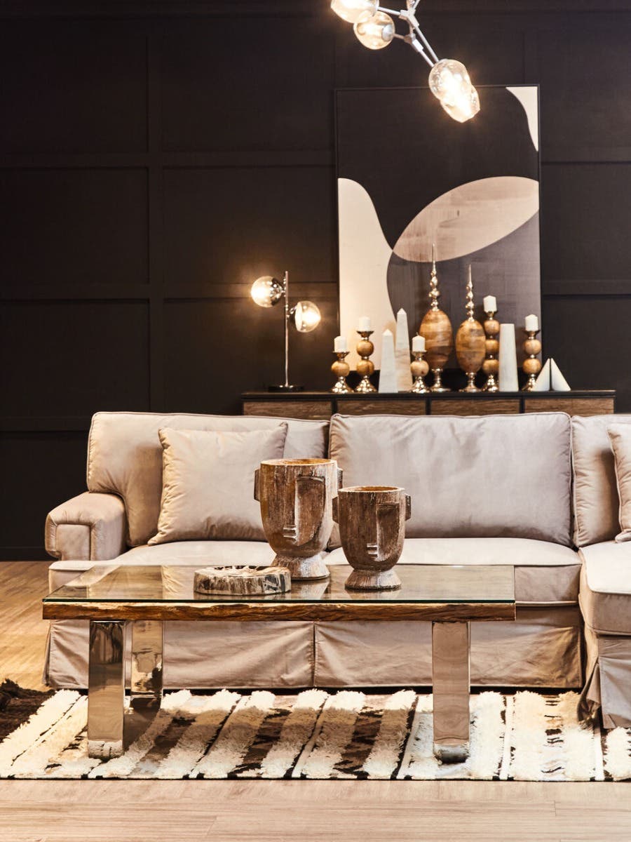 Kindo Natural U Shaped Base Coffee Table.