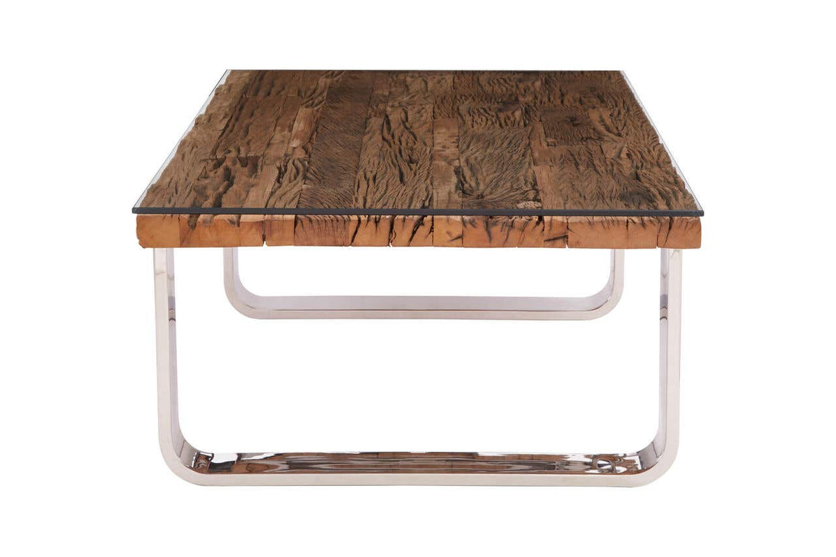 Kindo Natural U Shaped Base Coffee Table.