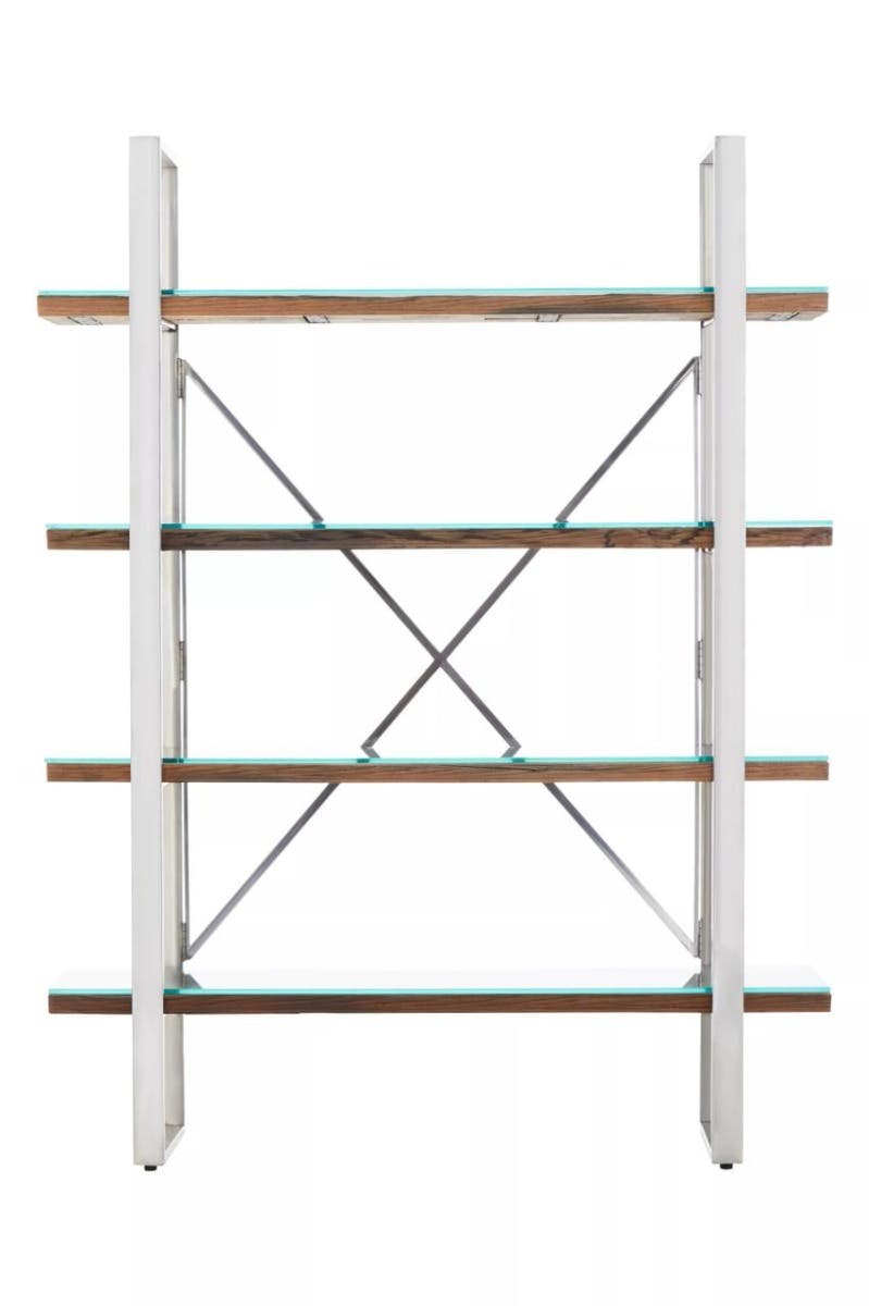 Kindo Natural Wood Four Tier Shelf Unit.