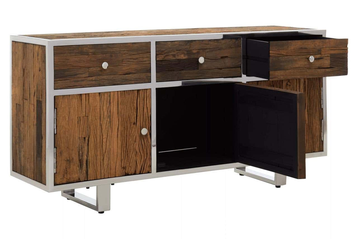 Kindo Natural Wood Sideboard.