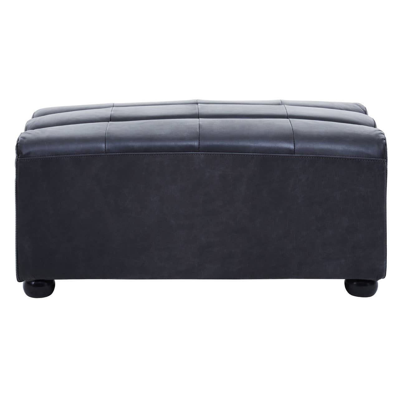 Noosa & Co. Living King Distressed Slate Leather Ottoman House of Isabella UK