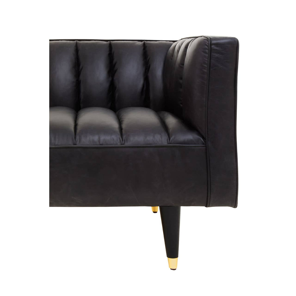 King Three Seater Sofa With Flared Arms.