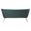 Kolding 2 Seat Green Sofa.