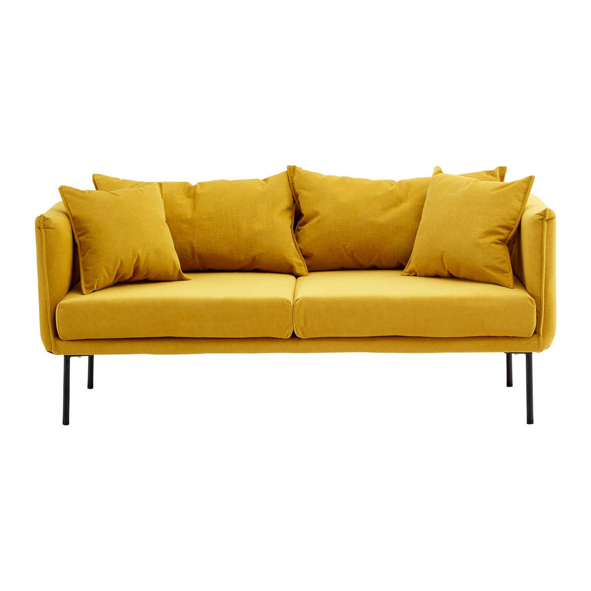 Kolding Two Seater Yellow Sofa.