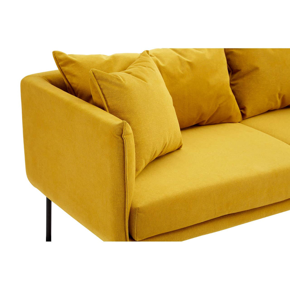 Kolding Two Seater Yellow Sofa.