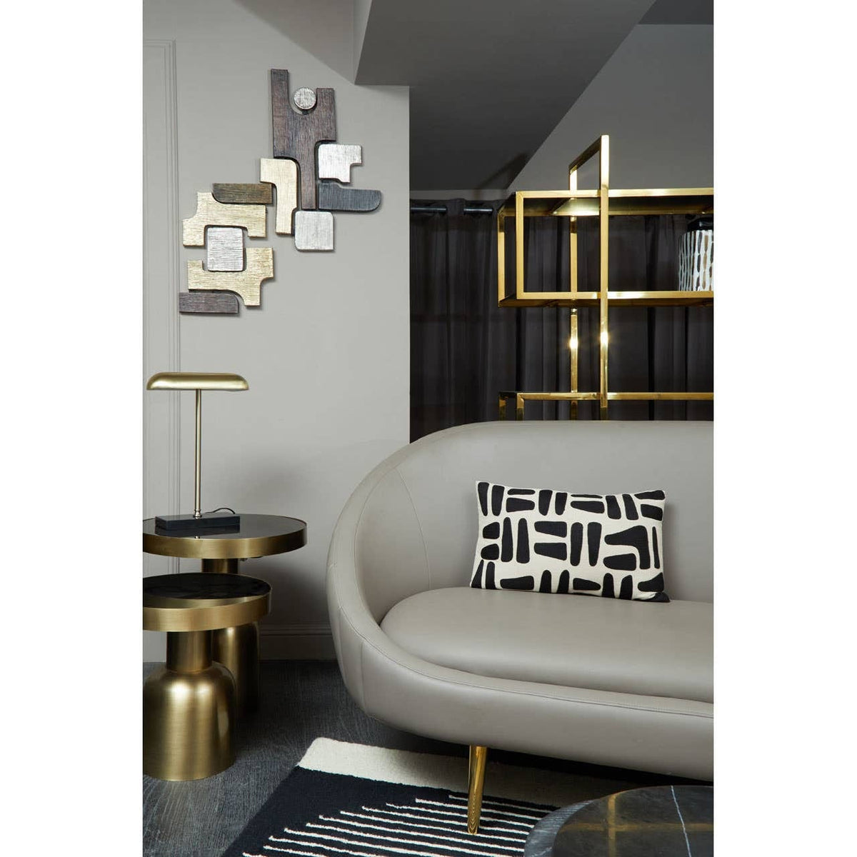 Noosa & Co. Living Lagero Brown Leather Effect Sofa House of Isabella UK