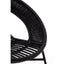 Lagom Black Natural Rattan And Iron Black Chair.
