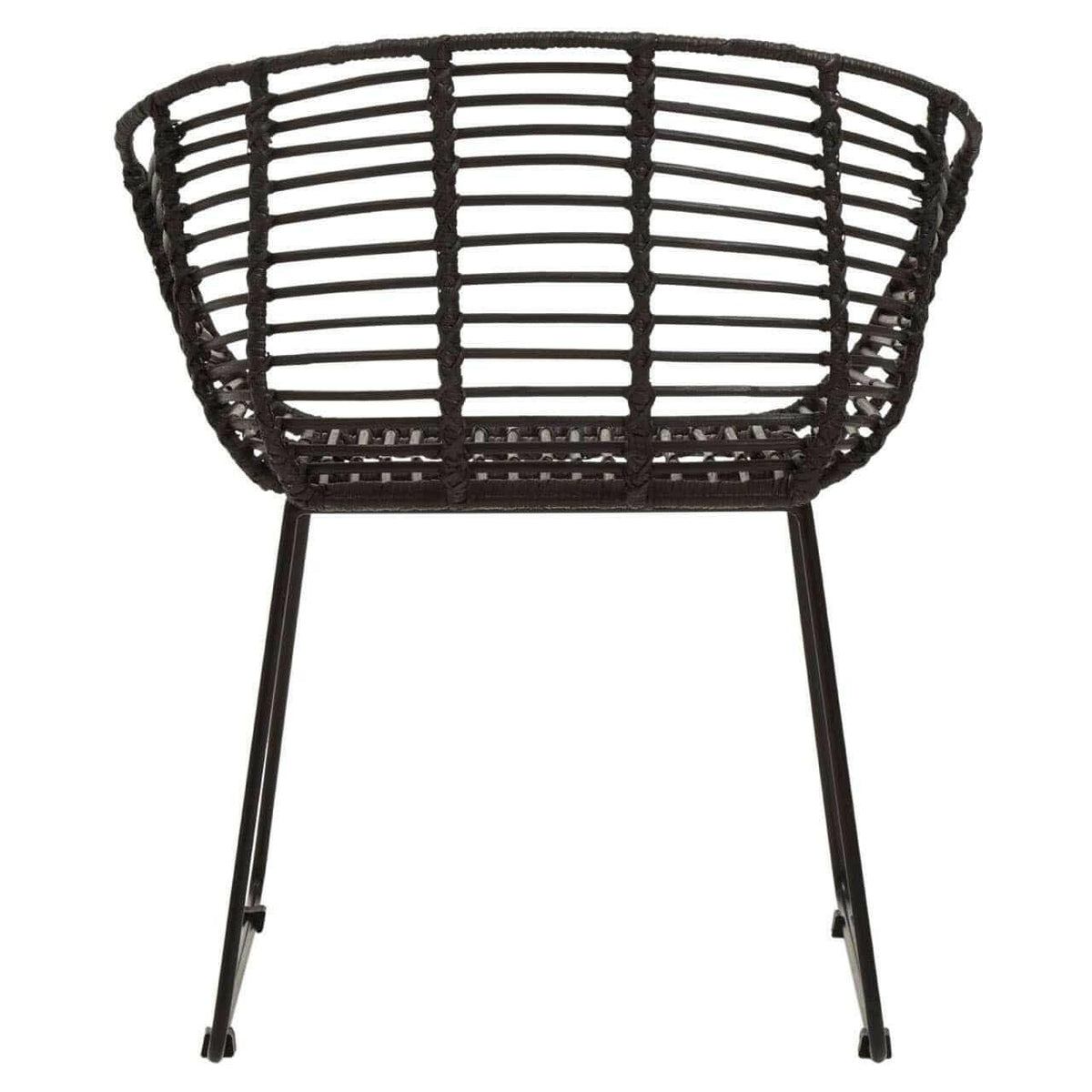 Lagom Black Natural Rattan Chair.