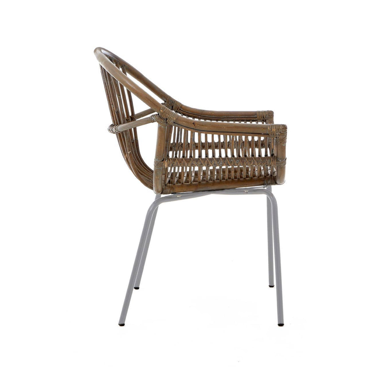 Lagom Grey Wash Natural Rattan Chair.