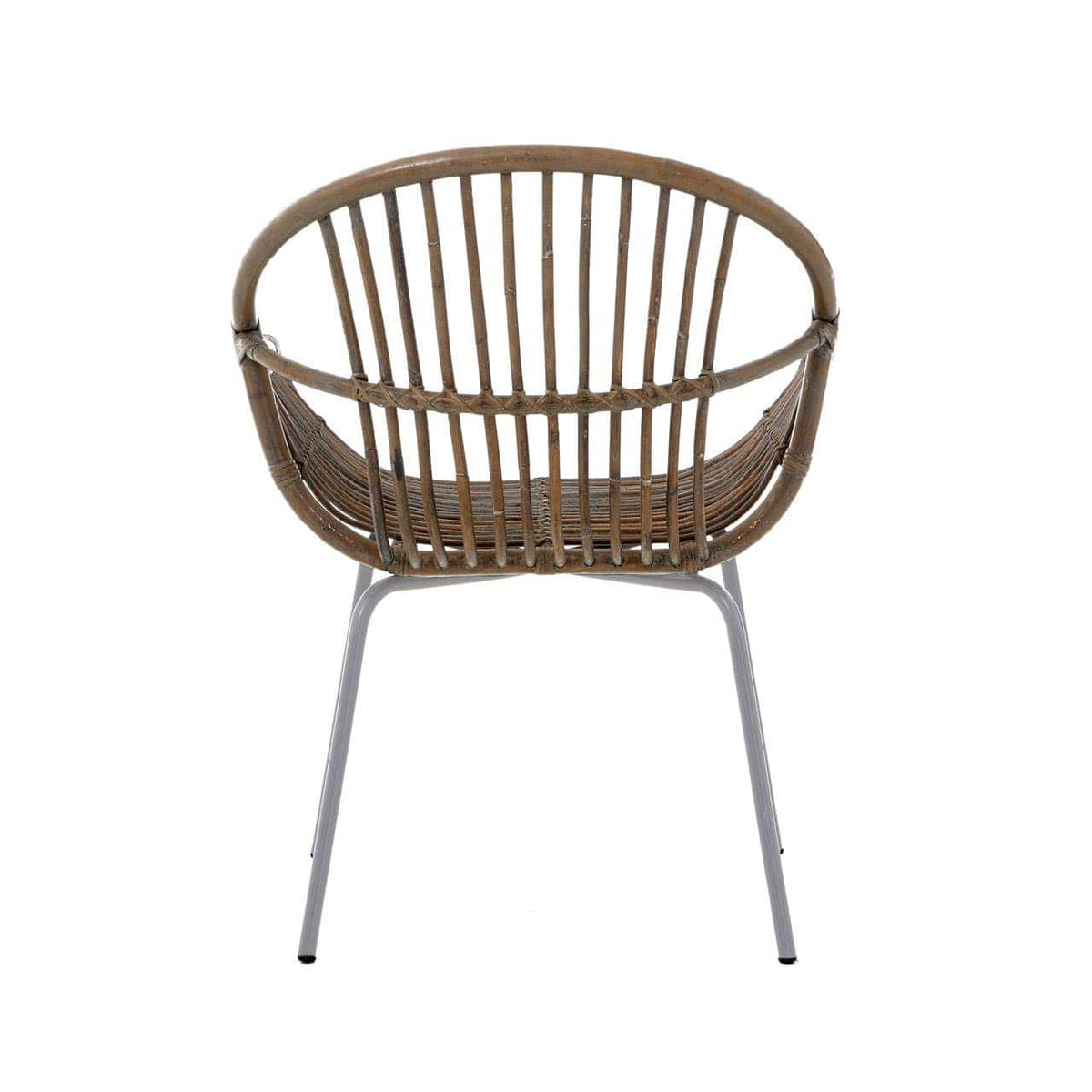 Lagom Grey Wash Natural Rattan Chair.