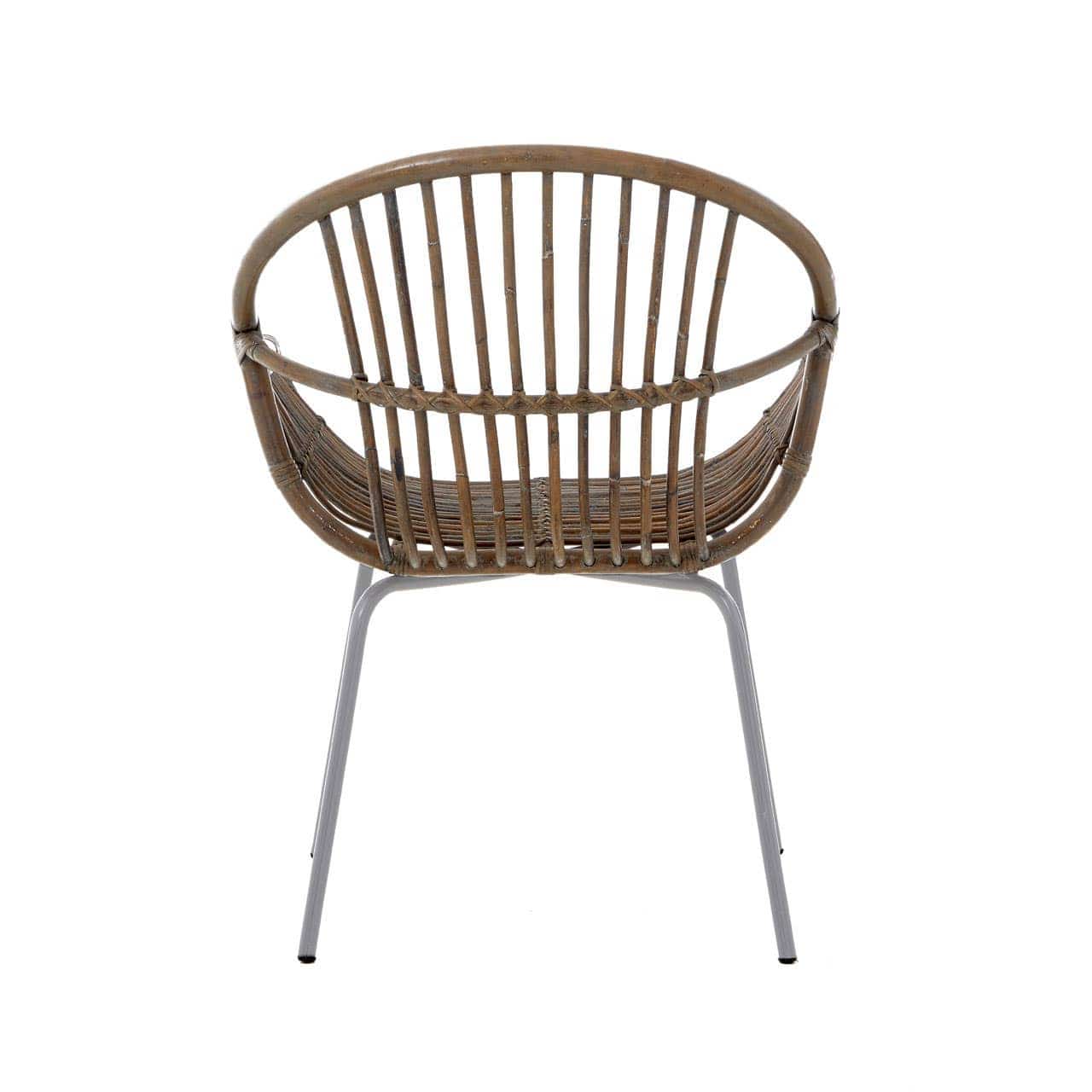 Noosa & Co. Living Lagom Grey Wash Natural Rattan Chair House of Isabella UK