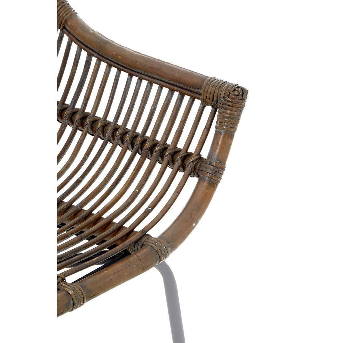 Lagom Grey Wash Natural Rattan Chair.