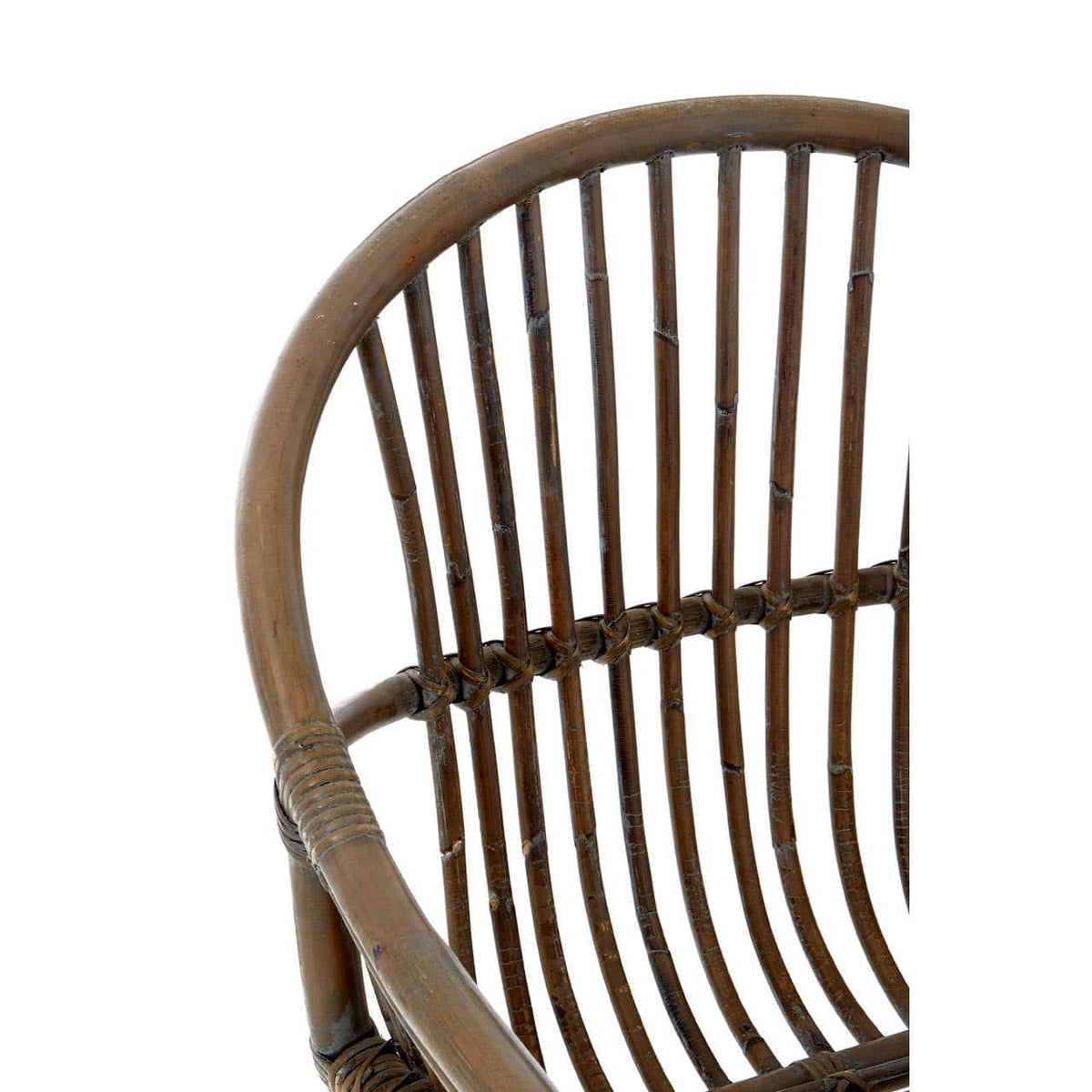 Lagom Grey Wash Natural Rattan Chair.