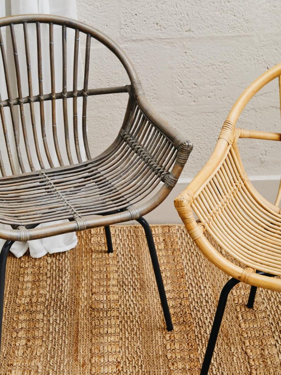 Noosa & Co. Living Lagom Grey Wash Natural Rattan Chair House of Isabella UK